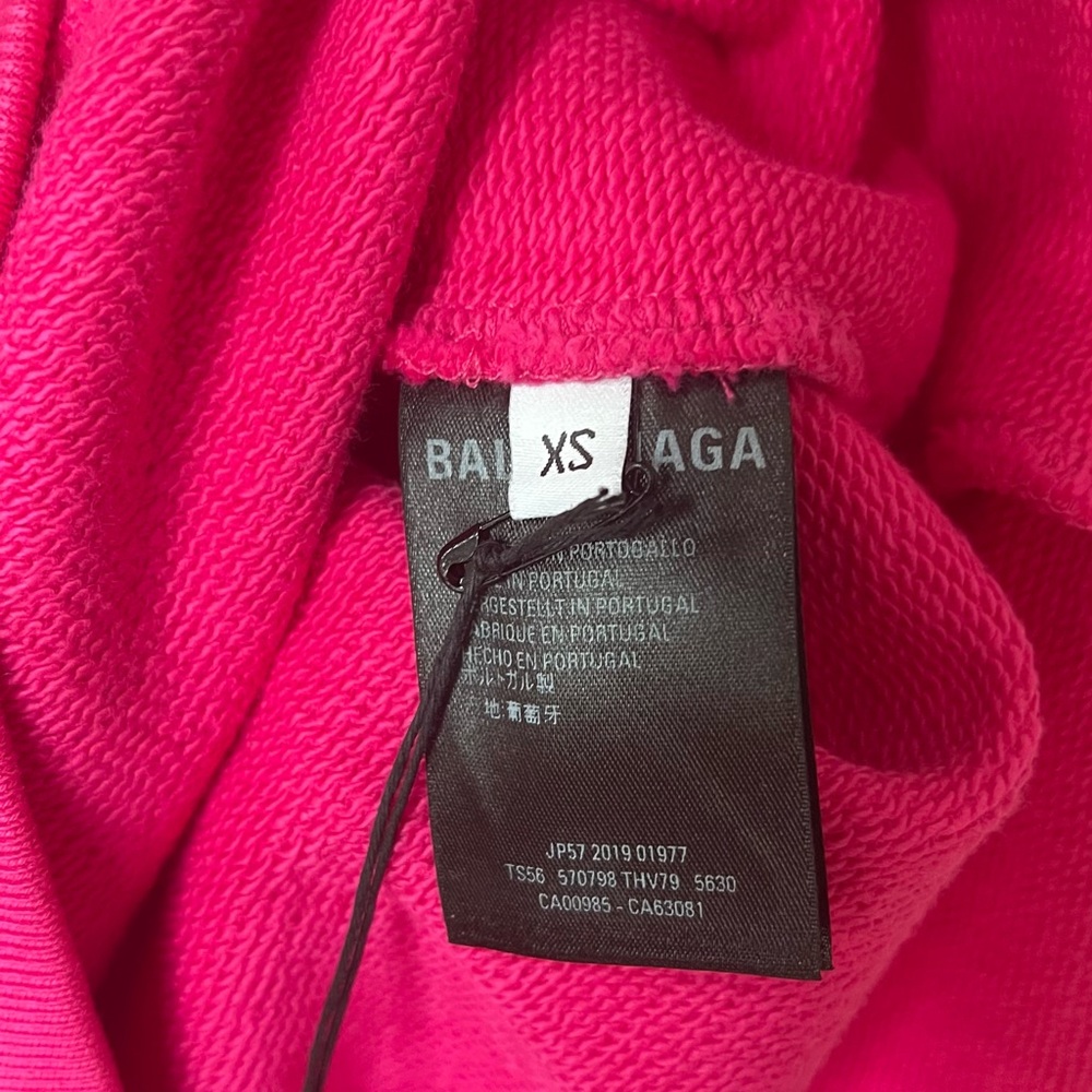 Balenciaga back logo pink hoodie - Picture 5 of 6